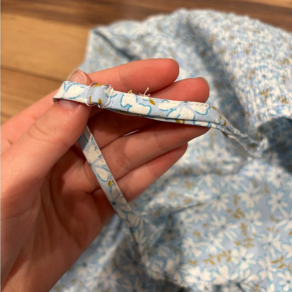 Women’s Light Blue Floral Mini Dress - Picture 5 of 5